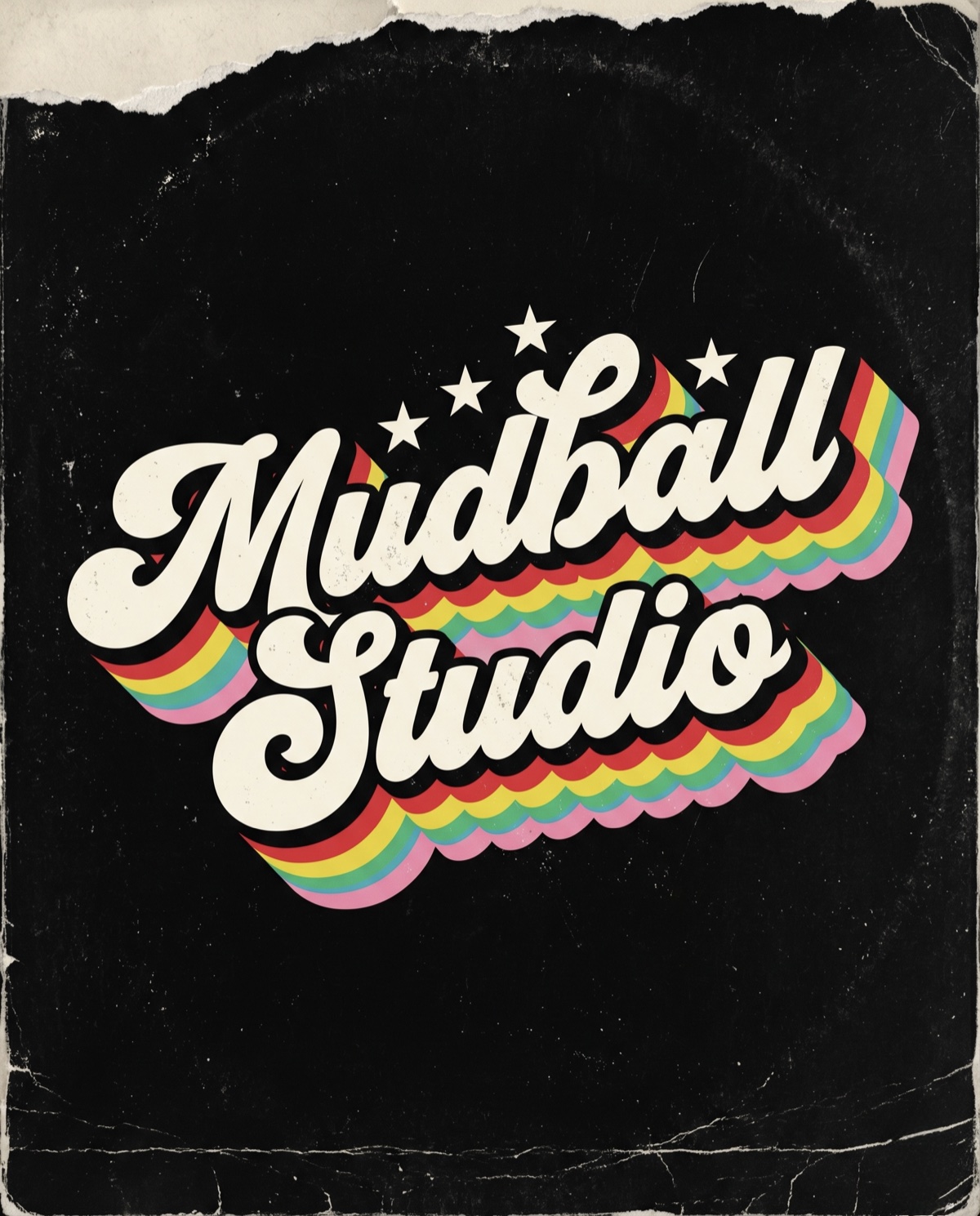 Mudball retro lettering