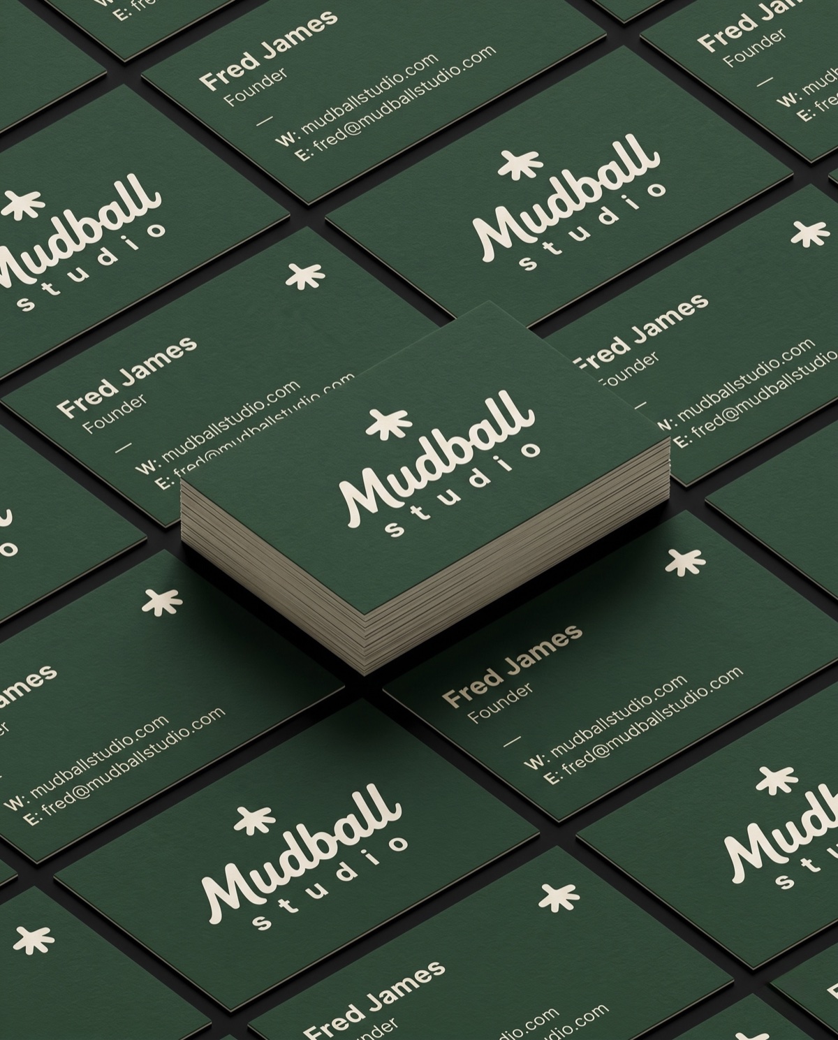 Mudball Studio business cards